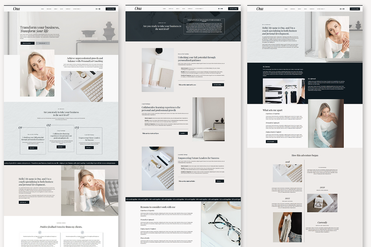 Ona | WordPress, Elementor pro, a WordPress Template by DesignWithCris (Photo 4 of 6)