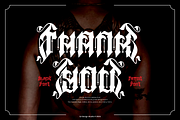 Jewal Glasmor - Tattoo Font, a Blackletter Font by QR Design Studio (Thumbnail 14 of 14)