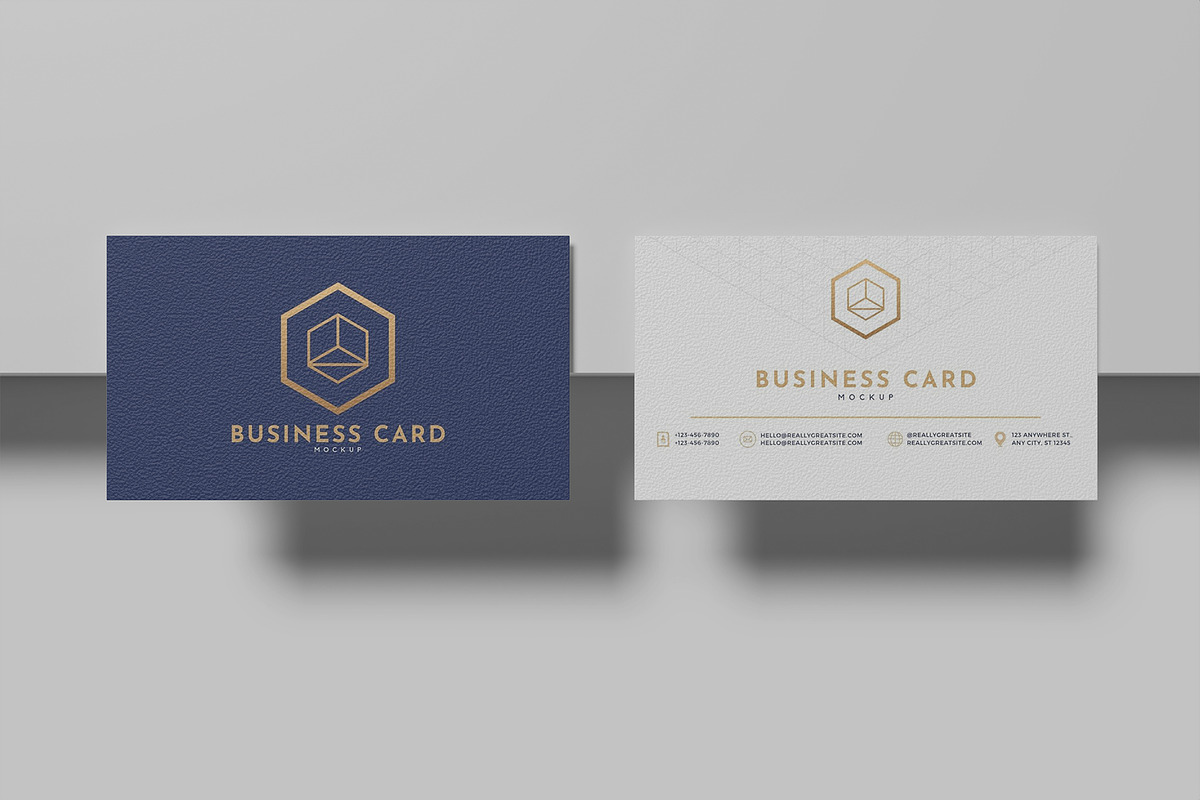 Business Card Mockup, an Advertising Mockup by Graphiculon (Photo 6 of 11)