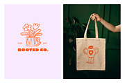 Doodle Garden - botanic characters, a Graphic by Marish (Thumbnail 6 of 9)