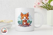 Watercolor Cute Fox Clipart, an Object Graphic by Negarin Digital Art (Thumbnail 6 of 11)