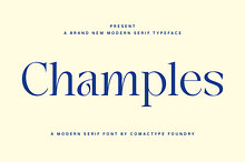 Champles A Modern Serif Typeface