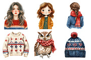 Cozy Winter Clipart Bundle, an Illustration by Daily.Designs (Thumbnail 3 of 5)