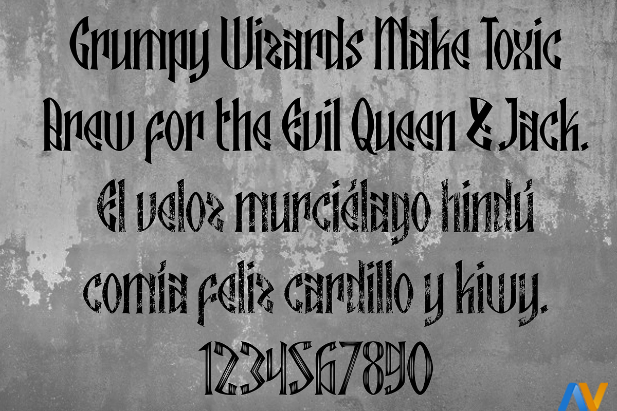 Ebbarus, a Blackletter Font by Wakoletras (Photo 3 of 3)