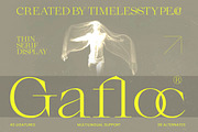 Gafloc Thin Serif Display, a Serif Font by timelesstype.co (Thumbnail 1 of 15)