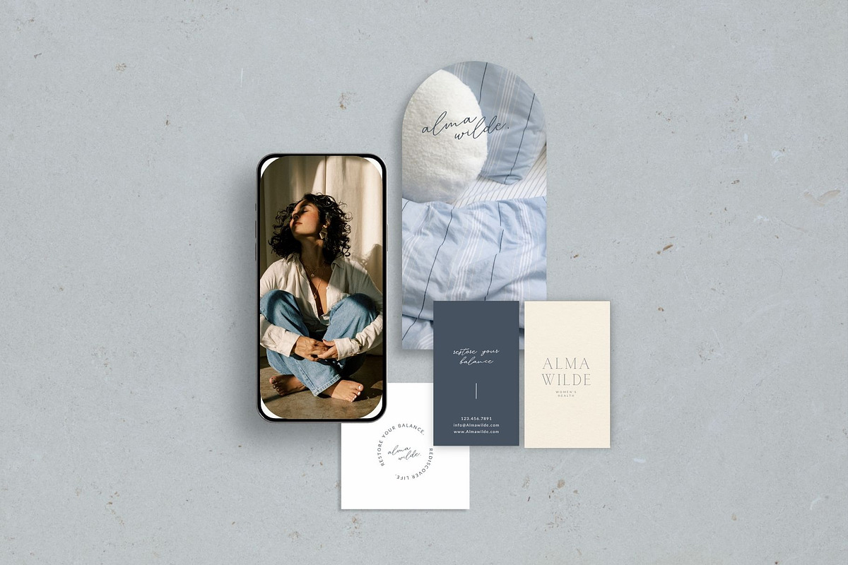 Feminine Brand Kit Canva Template, a Branding & Logo Template by Ederra Design (Photo 1 of 18)