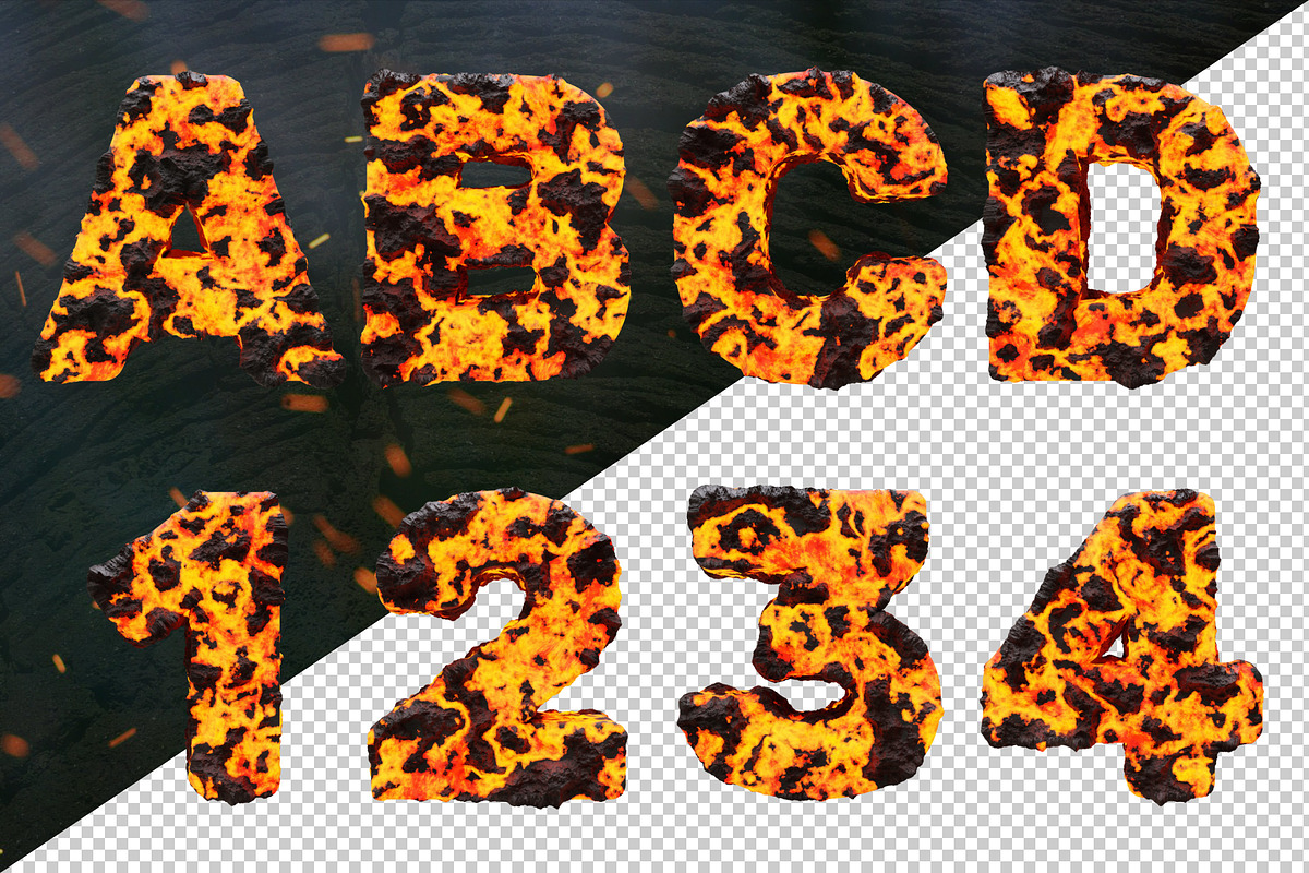 Blazing Lava Font, a Sans Serif Font by itefan Studio (Photo 2 of 5)