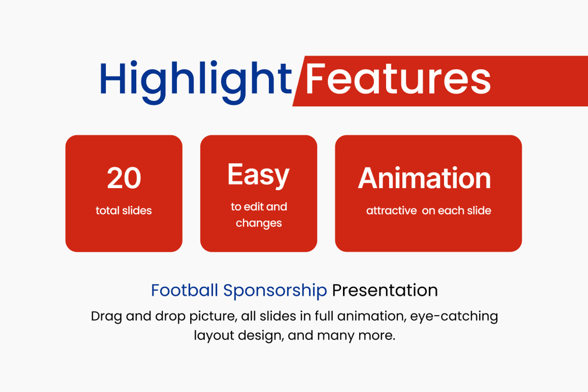 Football Sponsorship PowerPoint, a Presentation Template by Loin Studio (Photo 2 of 4)