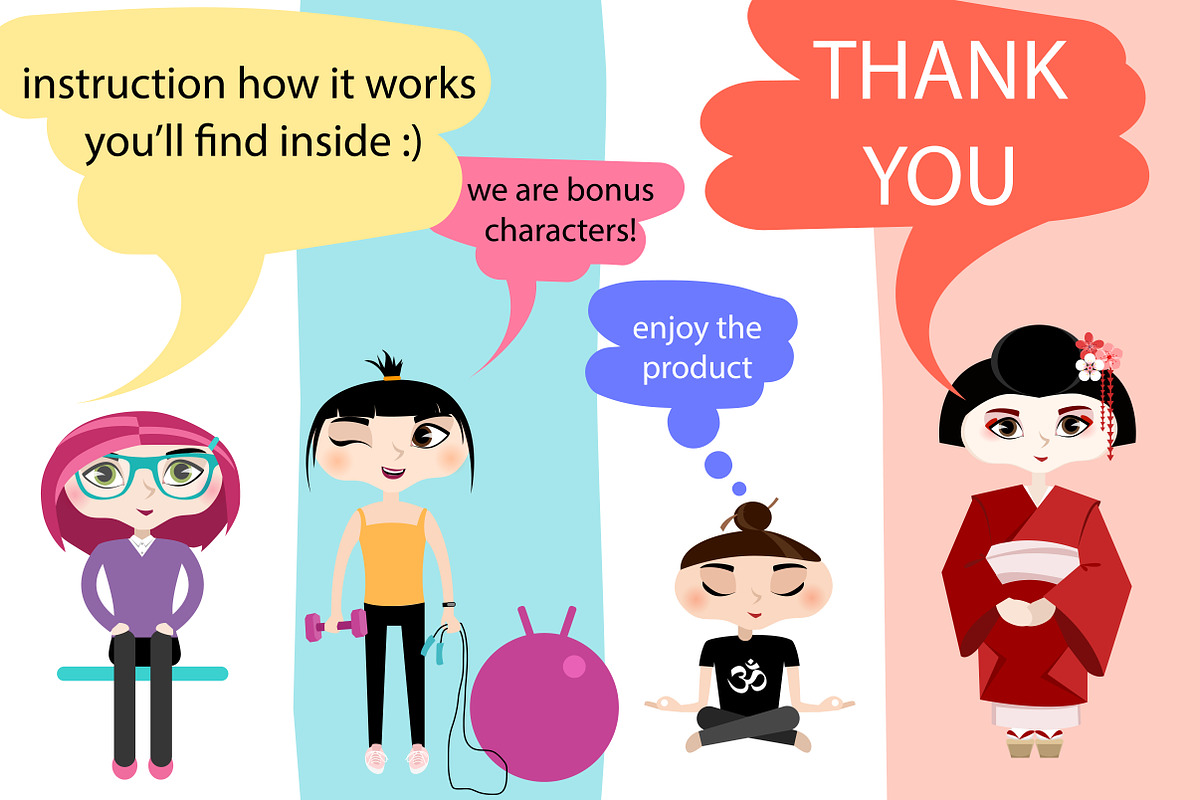 The Cute Girl Creator, a Decorative Illustration by Satika (Photo 13 of 13)
