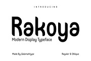 Rakoya -  Smooth Font, a Sans Serif Font by Salamahtype (Thumbnail 1 of 8)