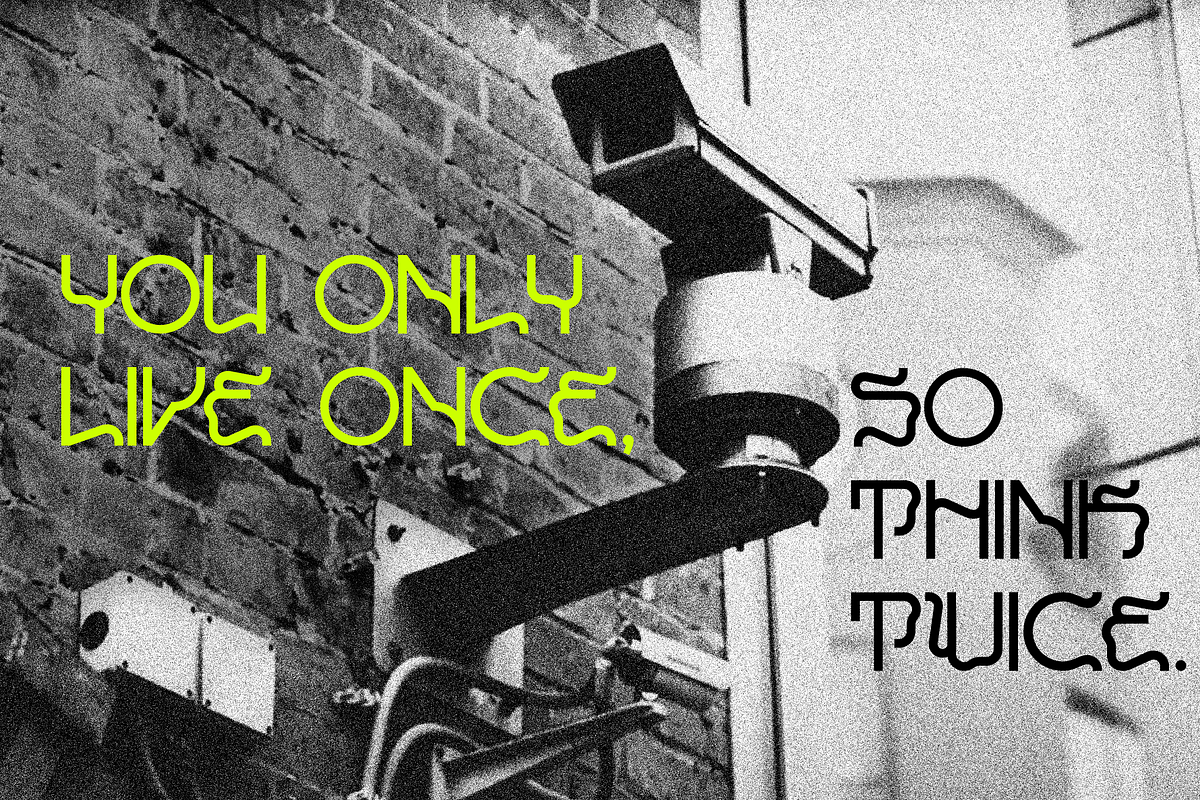 Decorative grotesque font Cryptic., a Sans Serif Font by VyacheslavKolb (Photo 3 of 5)