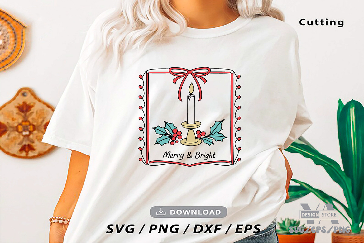 Christmas Frame Hand-drawn SVG Bundl, an Illustration by Ya_ Design Store (Photo 9 of 11)