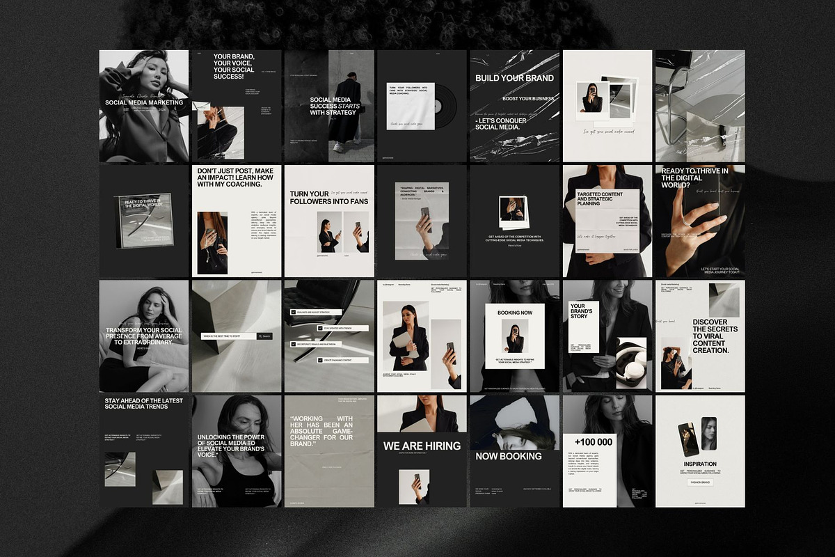 Portrait Instagram Templates Minimal, a Social Media Template by Digital&Chic (Photo 2 of 6)