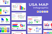 USA Maps Infographic Template, a Presentation Template by Mighty-Slide (Thumbnail 1 of 7)