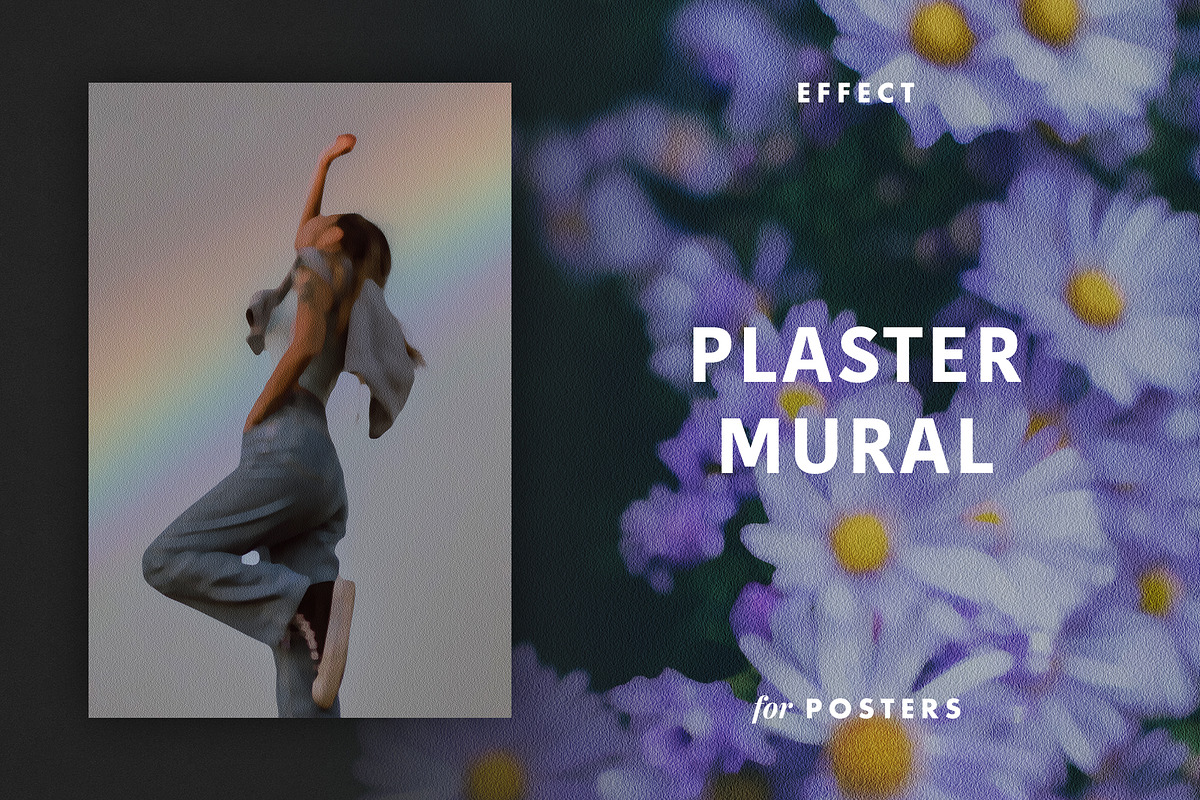 Plaster Mural Effect for Posters, a Layer Style Add-On by Design Squad (Photo 1 of 4)