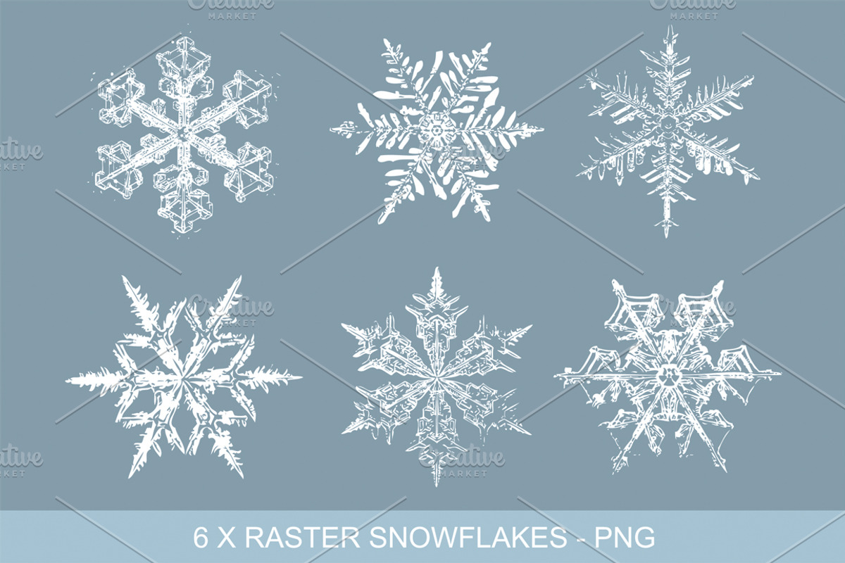 Vintage Snowflakes Vector Clipart, a Graphic by Galina Ivanova (Photo 3 of 5)