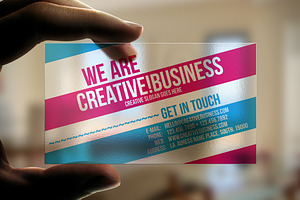 Transparent Plastic Business Card