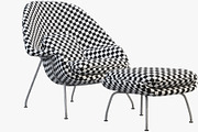 Womb Chair and Ottoman 3d model, a Furniture 3D Model by 3dmitruk (Thumbnail 15 of 15)