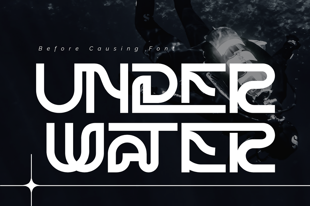BEFORE CAUSING - GEOMETRIC FONT, a Sans Serif Font by 177Studio (Photo 6 of 8)