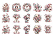 Spring Clipart Cute Spring Animals, an Illustration by GatewayDesign (Thumbnail 3 of 3)