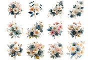 Wedding Floral Clipart, an Illustration by DreamArtGraphic (Thumbnail 3 of 4)