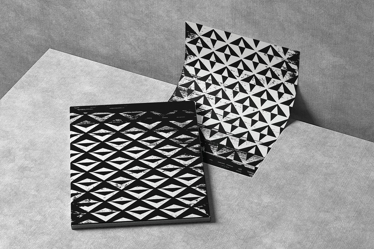 Rhombus - 36 Grunge Patterns, a Pattern Graphic by Tustan (Photo 8 of 8)