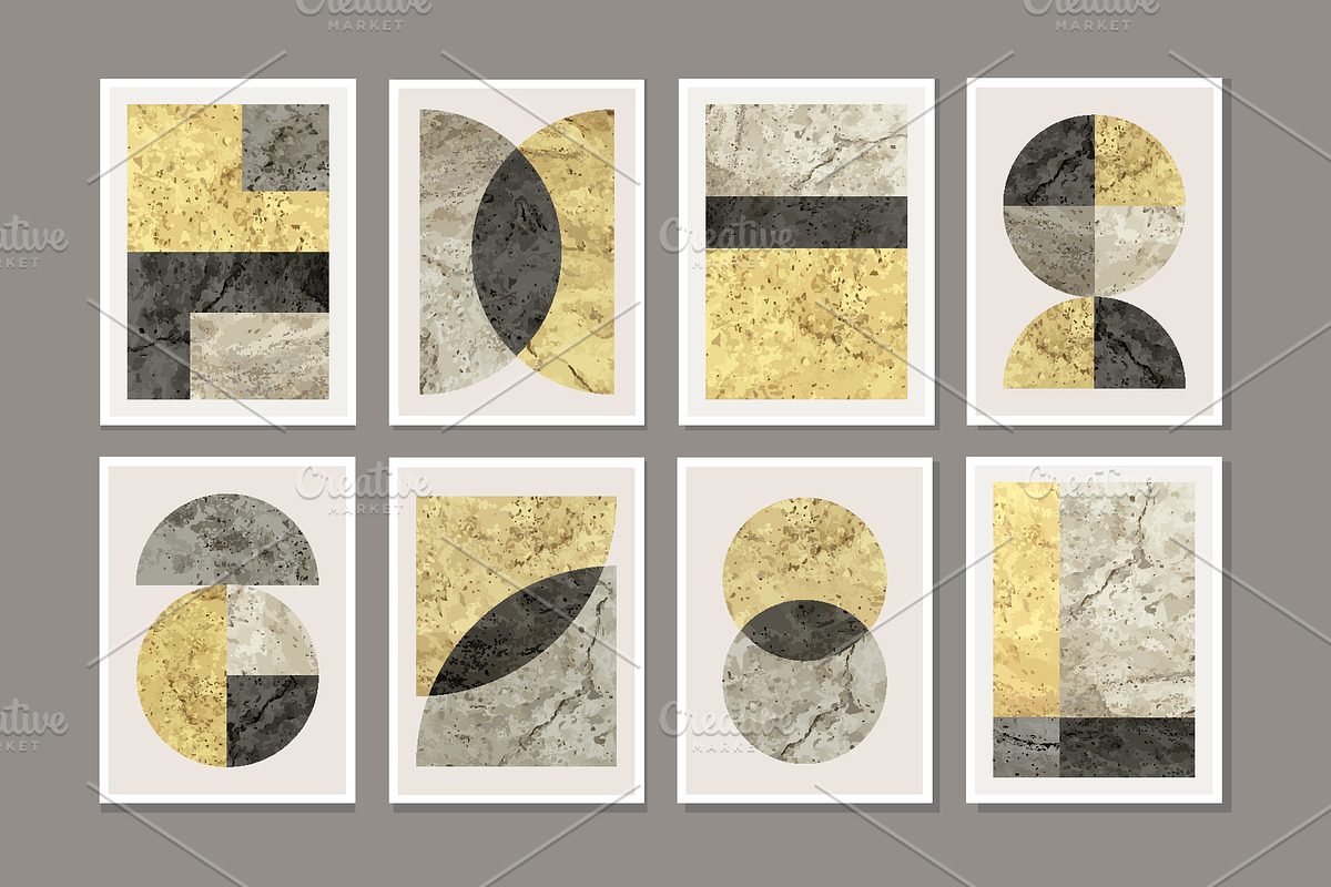 Textured Geometric Wall Art Print, a Background Graphic by C Design Studio (Photo 3 of 7)