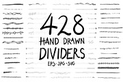 Hand Drawn Doodle Dividers Set, an Illustration by TKDoodle (Thumbnail 1 of 6)