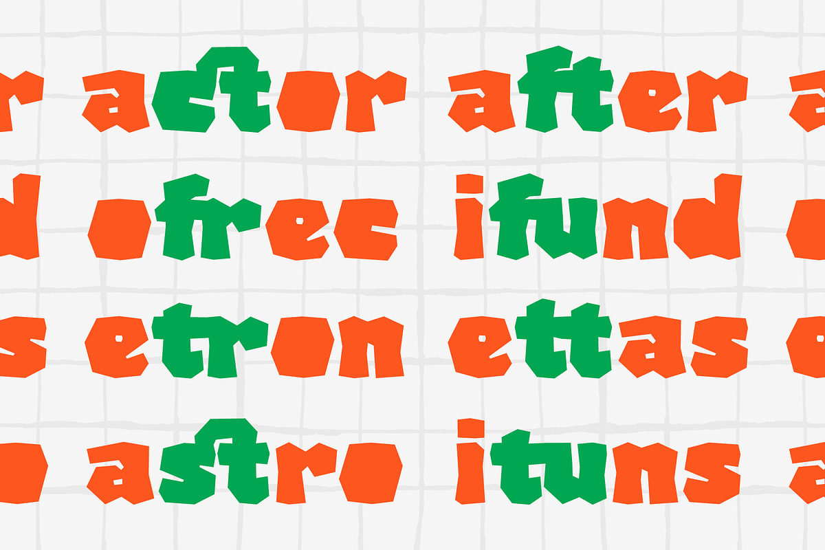 Flinto Cave - Bold Paper Cutout Game, a Font by Typia Nesia (Photo 6 of 13)