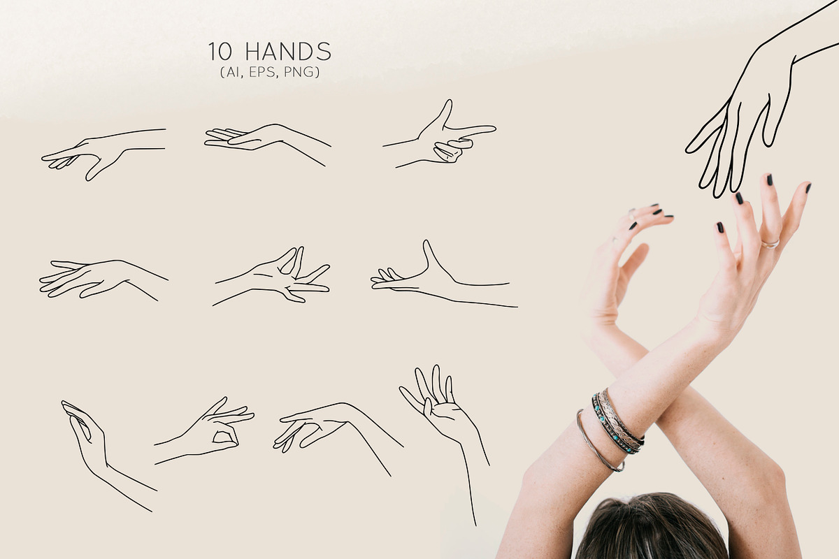 Line Art Collection Touch., a Person Illustration by AnMark (Photo 3 of 9)