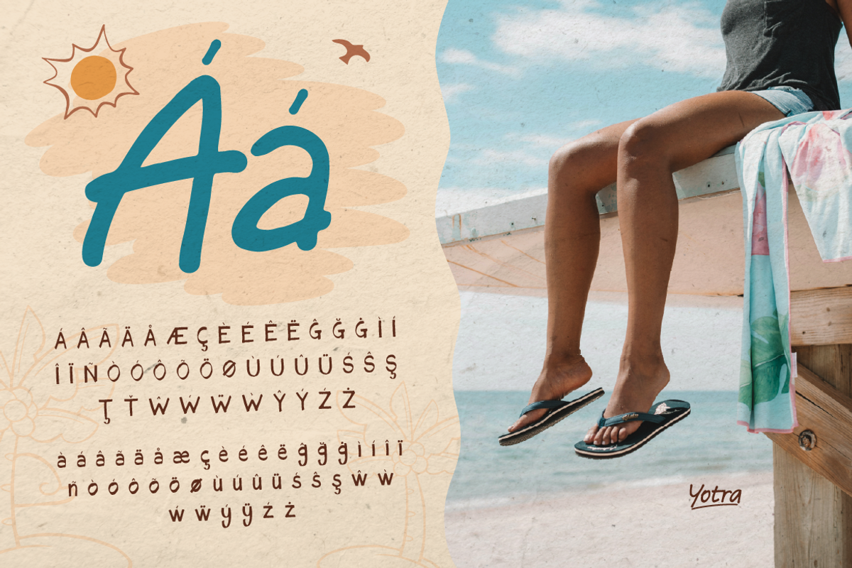 Yotra - Handwritten Font, a Handwritten Font by Burntilldead (Photo 9 of 10)