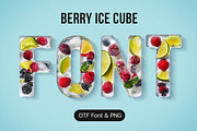 Berry Ice Cubes Font, a Sans Serif Font by Handmadefont (Thumbnail 1 of 10)