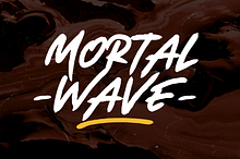 Mortal Wave - Dry Brush Font