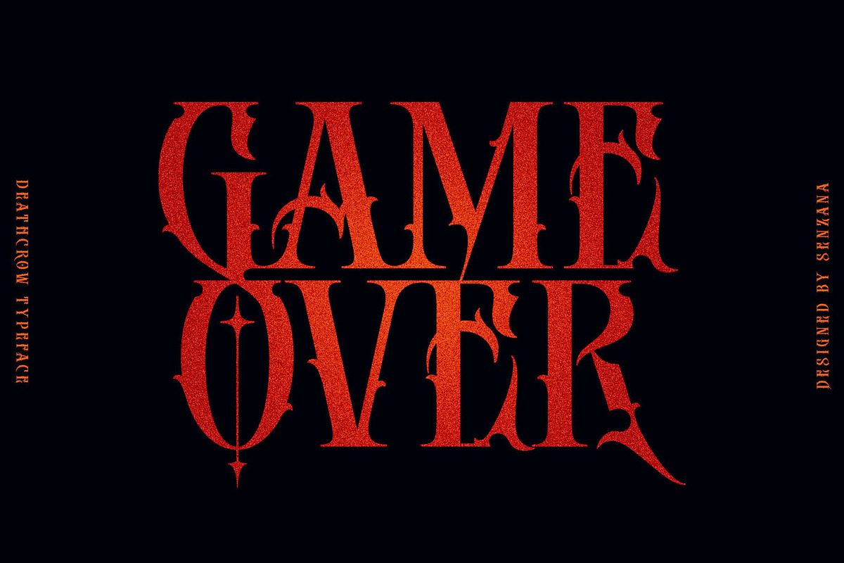 Stranger - Gothic Serif Font, a Script Font by Luna Shop (Photo 5 of 8)