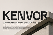 Kenvor Contemporary Sans Serif, a Sans Serif Font by Muksal Creative (Thumbnail 1 of 12)
