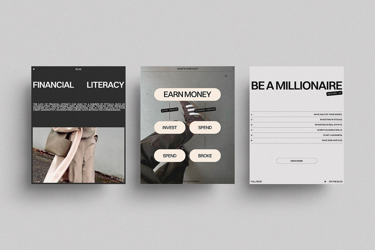 Financial Coach Instagram Template, a Social Media Template by Moscovita Studio (Photo 4 of 15)