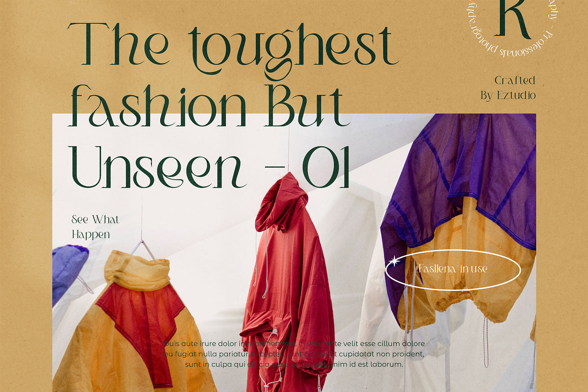 Fasllena - Classic Serif Font, a Serif Font by Eztudio (Photo 6 of 14)