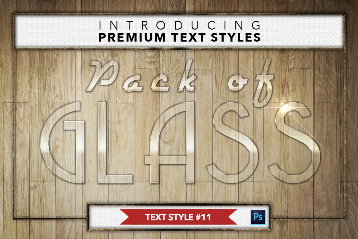 Glass #1 - 16 Text Styles, a Layer Style Add-On by Jonas Stensgaard (Photo 12 of 19)