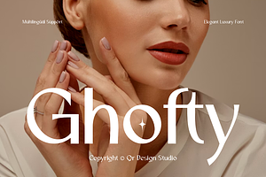 Ghofty - Modern Brand Font, a Script Font by QR Design Studio