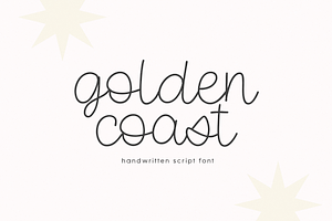 Golden Coast Script Font