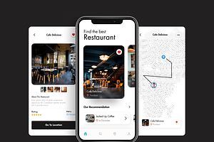 Restaurant Finder App Concept