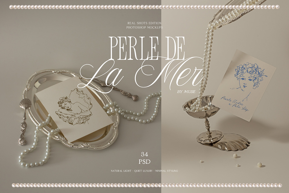 Perle De La Mer Mockups, a Product Mockup by Muse Mockups (Photo 1 of 16)