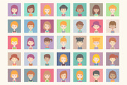 160 girls vector avatars, an Object Graphic by Storyteller Imagery (Thumbnail 4 of 4)