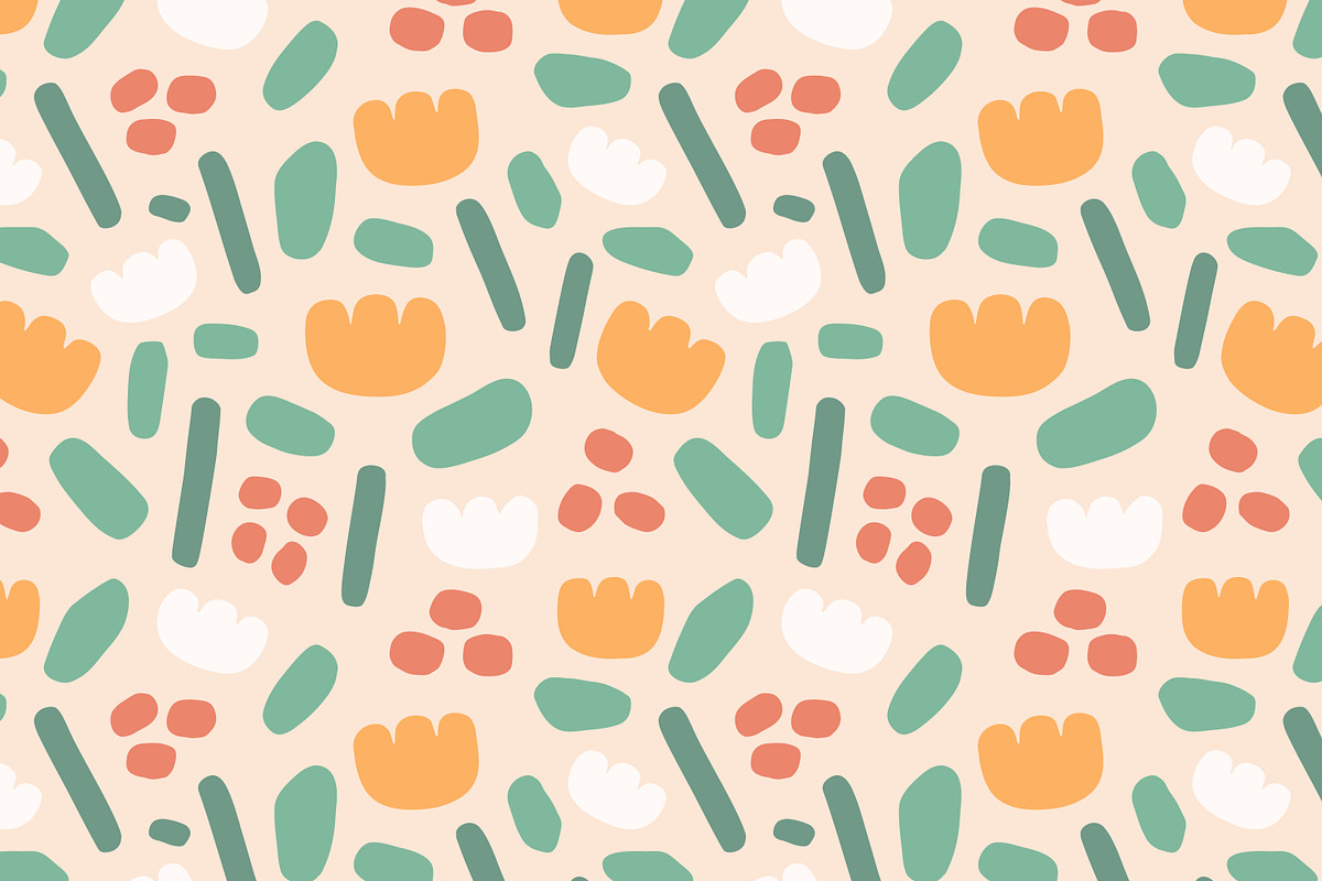 Abstract shapes seamless patterns, a Pattern Graphic by Good Studio (Photo 4 of 11)
