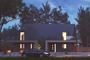 Vray Night Pro Setup Scene - House, an Architecture 3D Model by VisualCG (Thumbnail 3 of 8)
