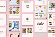 Food Blogger Social Media Templates, a Social Media Template by BoontenStudio (Thumbnail 2 of 7)