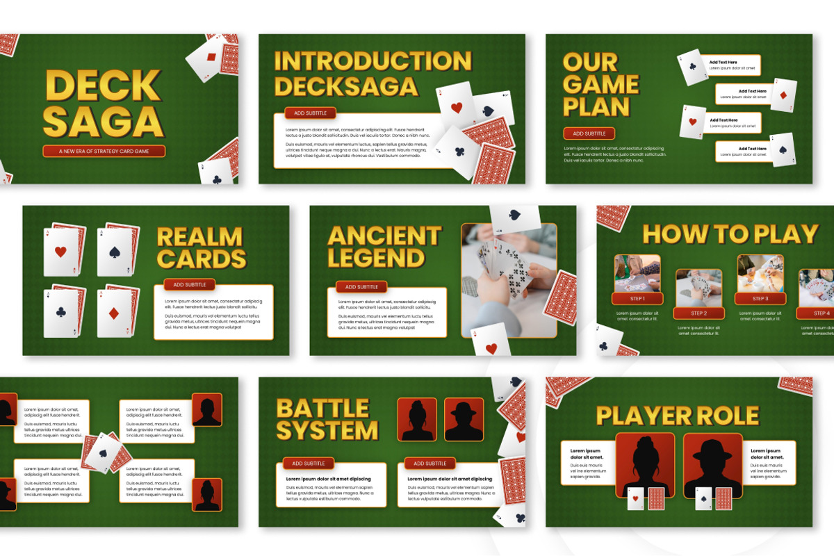 Playing Card Game PowerPoint preview 3