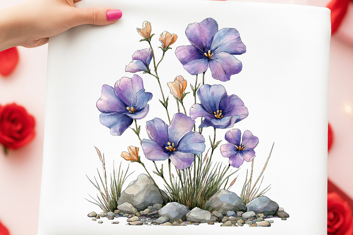 Wildflowers Watercolor Botanical Flo, an Illustration by Digital Artistic99 (Photo 10 of 11)
