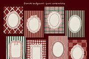 Vintage Christmas lace frames set, an Object Graphic by Cute Atelier (Thumbnail 6 of 9)