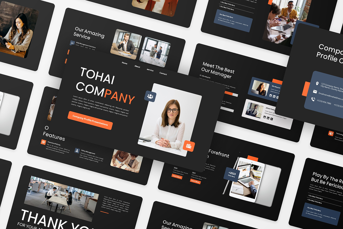 Tohai - Company Profile PowerPoint, a Presentation Template by Annora Studio (Photo 5 of 5)